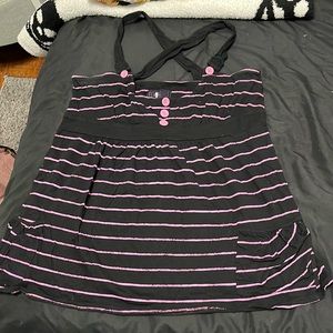 Hot topic black pink MORBID tank xl